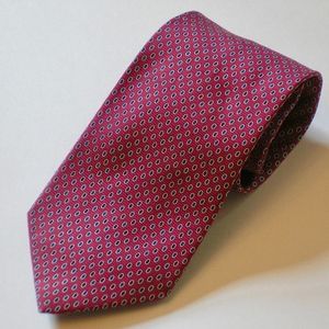 MEN'S TIE WITH RED PRINT BY BROOKS BROTHERS